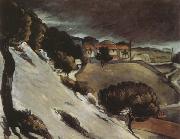 Paul Cezanne Snow Thaw in LEstaque oil painting reproduction